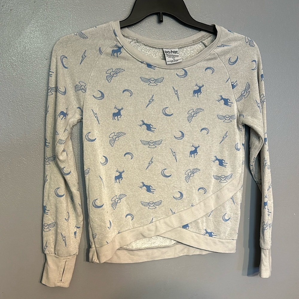HARRY POTTER long sleeve cute sweatshirt with thumb holes size XS